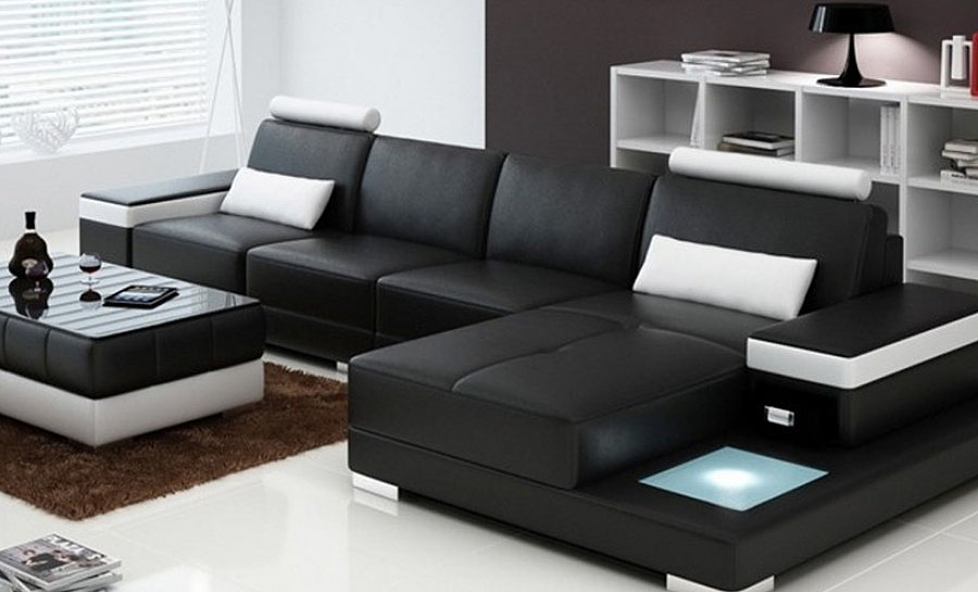 Juliet - 3sC - Leather Sofa Lounge Set